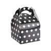 The black polka dot pattern hand-held box gift packaging box is simple, fashionable and portable Item Picture